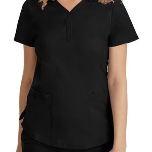Healing Hands Scrub Top for Women Two Pocket Y-Neck